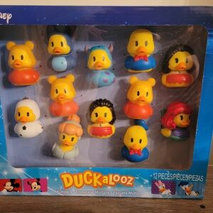 Disney Character Duckalooz Bath Toys - 12 Piece Set